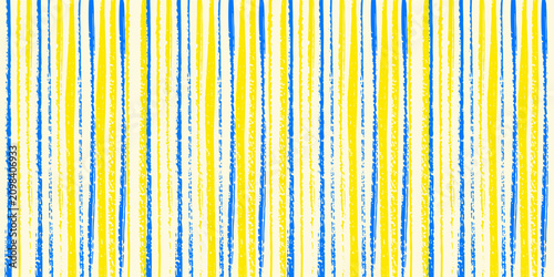 Vászonkép Watercolor yellow and blue lined background