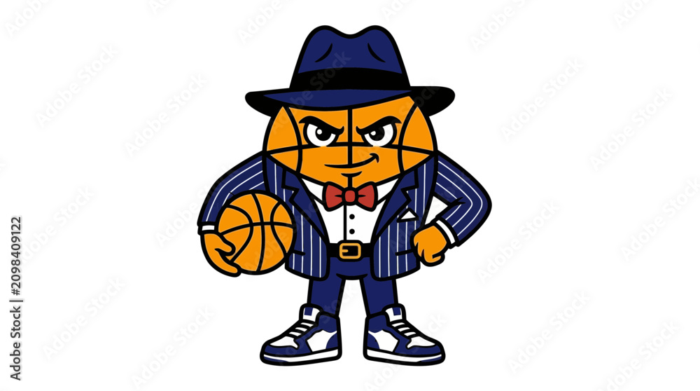 Obraz premium Basketball Mascot Character