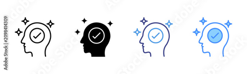 Canvastavla Positivity Icon Set Multiple Style Collection
