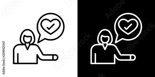 Konstfotografi Acceptance Icon Set Multiple Style Collection