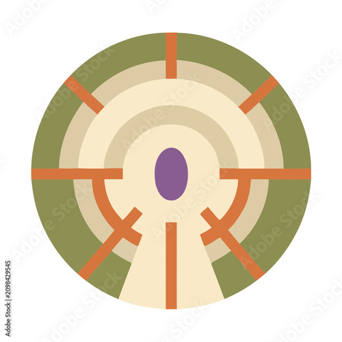 Abstract Circular Design with Geometric Elements