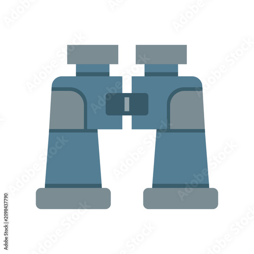 illustration of blue binoculars