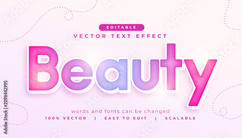 Bild auf Leinwand elegant beauty editable text effect style mockup