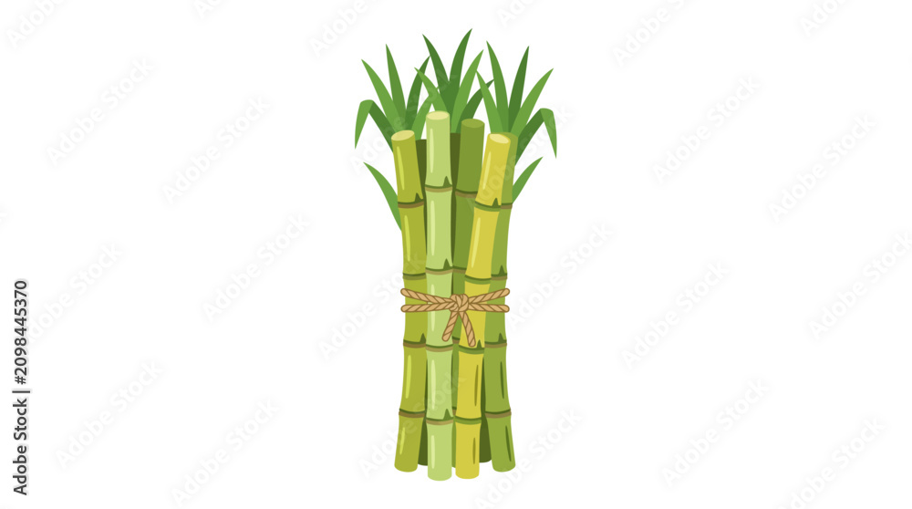 Obraz premium Ganesh Chaturthi festival decoration with bamboo and mango leaves illustration