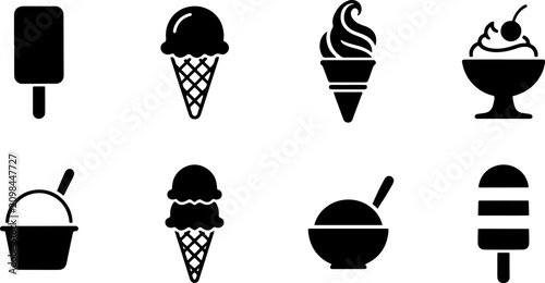 ice cream icons. Ice Cream Icon Set Vector