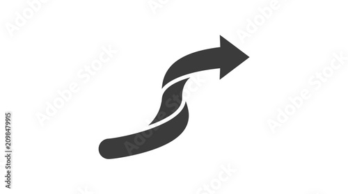 Photography Black Arrow Icon Pointing Right.