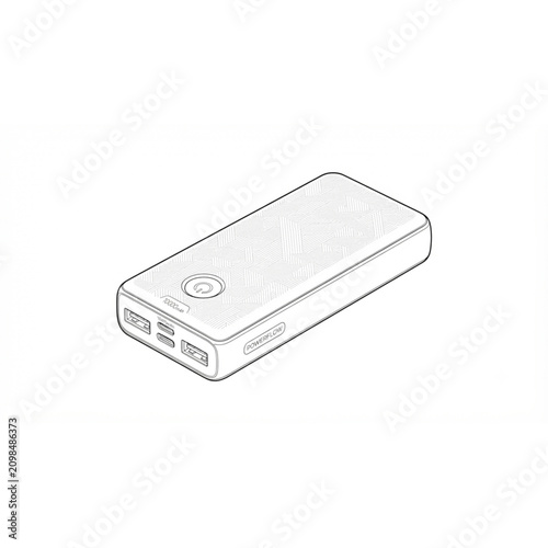 Isometric portable power bank