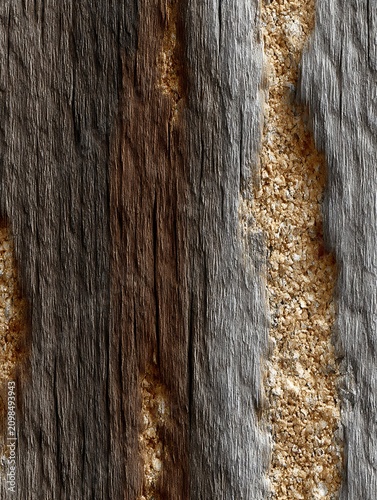 Textured Wooden Surface with Rustic Grain Patterns and Natural Earth Tones for Artistic Backgrounds