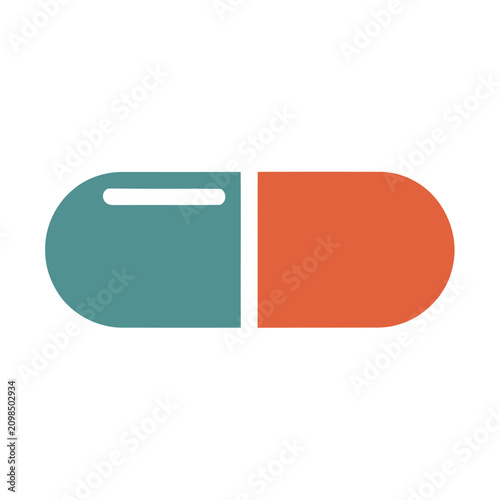 Two-tone capsule icon