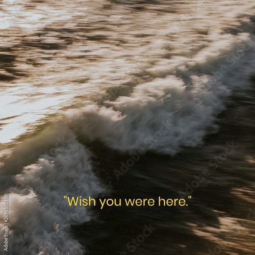 Fotografie Aesthetic beach quote Instagram post template