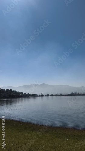 Peaceful View of Situ Cileunca Lake in Pangalengan, West Java, Indonesia