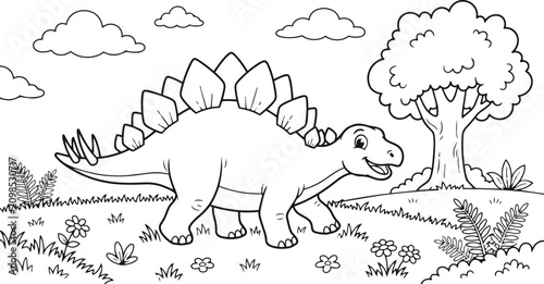 dinosaur sketch drawing