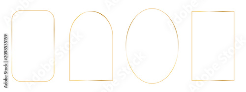 Foto Golden luxury thin frames