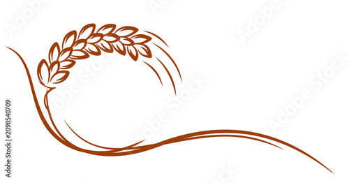 Symbol of the golden ear of wheat.