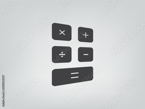 Vector icon on a gray background.