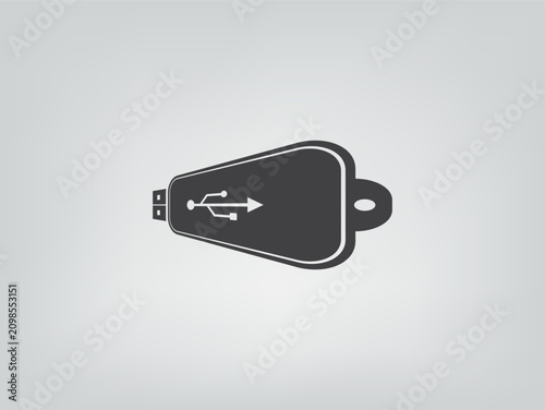 Vector icon on a gray background.