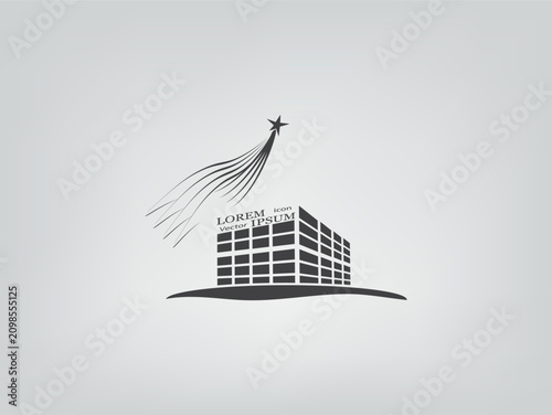 Vector icon on a gray background.