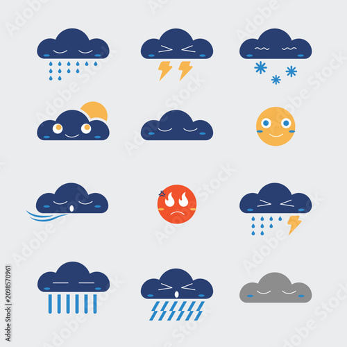 cute weather illustration