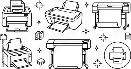 Photos Office printer plotter large format printing machine copier laser inkjet documen
