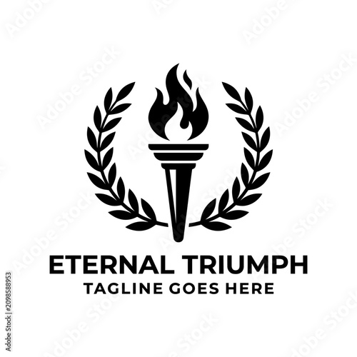 Classic achievement symbol for sports, victory, and academic excellence awards.
