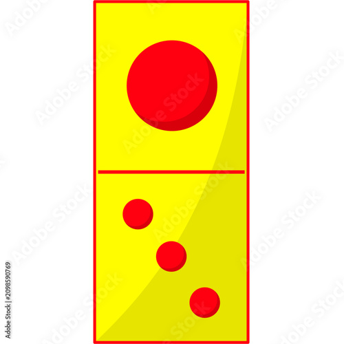 Illustration of a Domino Card Game