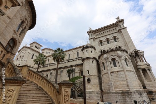 Monaco Prince's Palace stone steps balustrade architecture