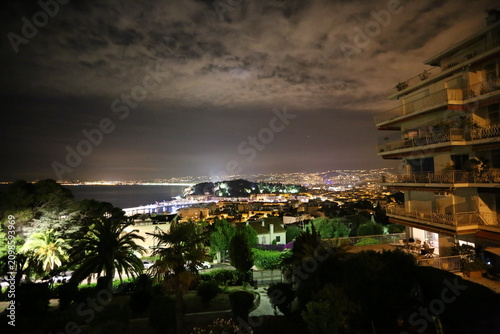Photos Monaco hillside night lights panorama illuminated cityscape Mediterranean landsc