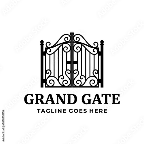 Classic fence graphic for heritage and security branding.