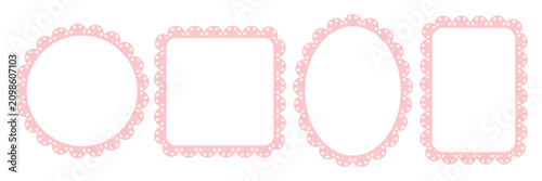 Tableau sur toile Pink girly frames