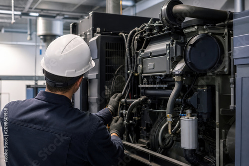 Emergency Backup Generator Maintenance for Electrical Grid Reliability Energy Infrastructure Utility Safety Engineering and Commercial Maintenance Campaigns
