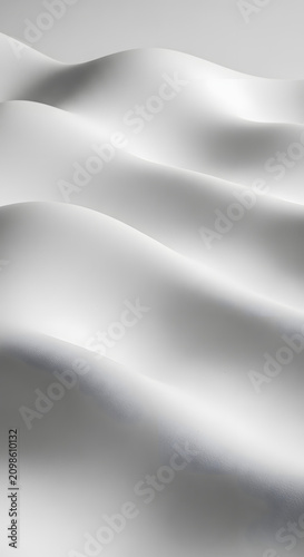 Soft white abstract sand dune ripples background.