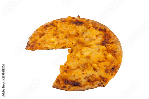 Pizza on isolated background