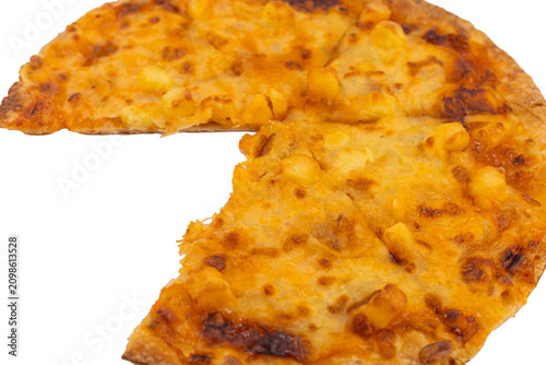 pizza on white background,png file