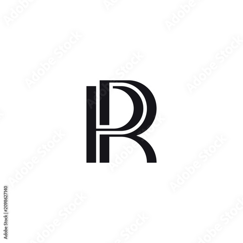 Premium Alphabet PR Logo Design.