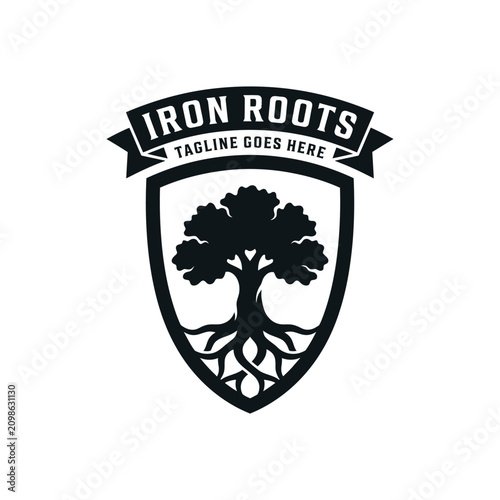 Quadro em tela Robust arboreal emblem representing stability and heritage.
