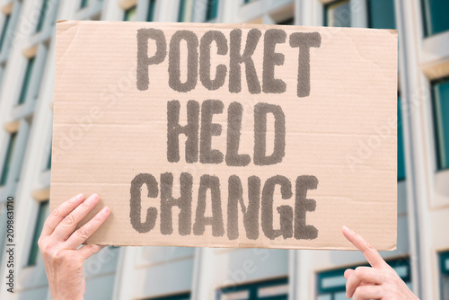 Konstfotografi "Pocket Held Change" Bag contained small coins