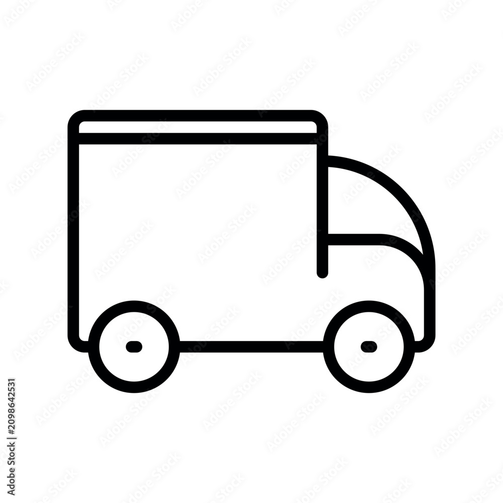 Fototapeta premium Cargo transport vehicle delivery van representing commercial logistical shipping services