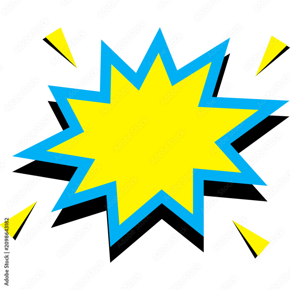Fototapeta premium Doorprize Banner Explosion Effect