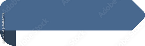 Konstfotografi Banner ribbon in navy blue serves as a functional navigational element for digital interfaces