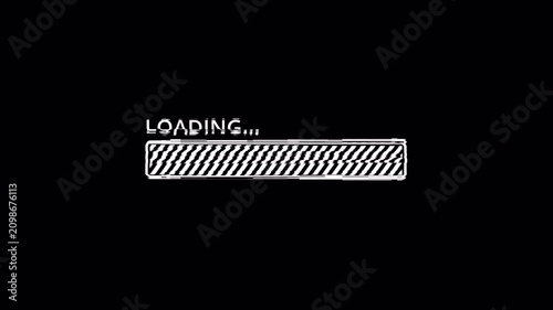 loading bar glitch animation simple animation loading bar in black background 4k