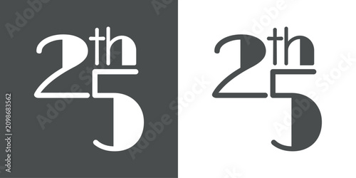 Foto Logotipo de aniversario