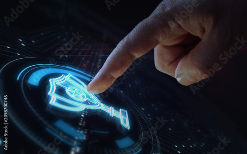 Trophy gaming competition award symbol digital 3d finger touch