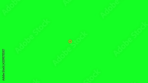 Exclamation Point Appears On Green Screen Composite Footage