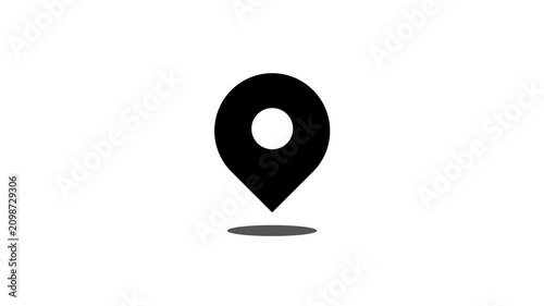 Minimalist UI Location Pin Map Pointer Navigation Animation Element