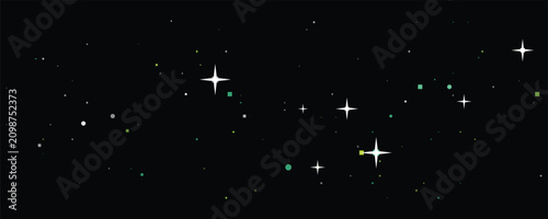 Fotografija Sparkling starfield in deep space with glowing celestial bodies during nighttime
