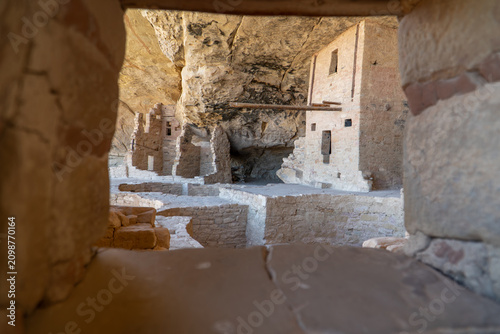 Canvas Print Balcony House Ancestral Puebloan Cliff Dwelling at Mesa Verde