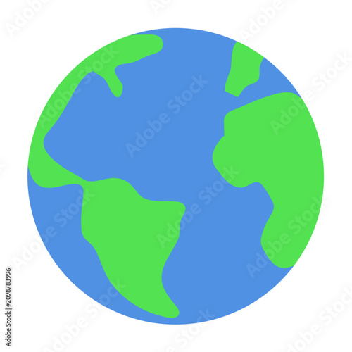 Earth planet cute sticker