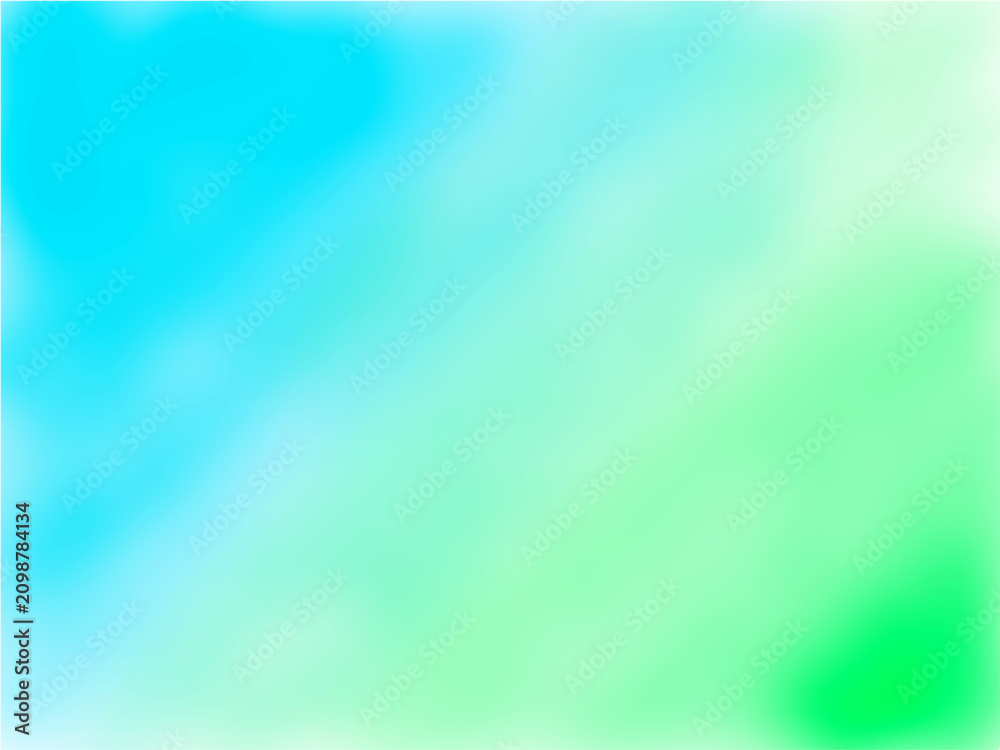 Photography Poster 水色から黄緑へのグラデーションの背景素材。濃い