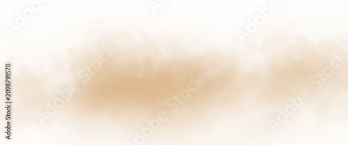 Tableau sur toile Dust sand soil smoke cloud particles isolated on transparent white background