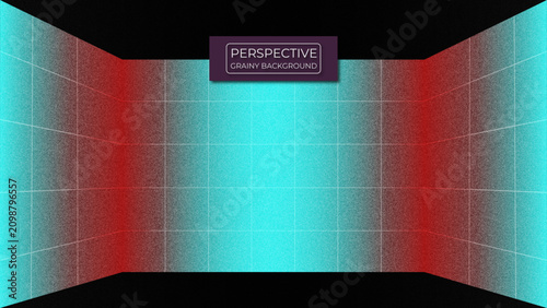 abstract cyan perspective grainy background